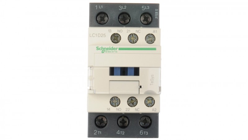 TeSys Deca Stycznik mocy 25A 3P 110V AC 1Z 1R LC1D25F7 TeSys Deca Stycznik mocy 25A 3P 110V AC 1Z 1R LC1D25F7