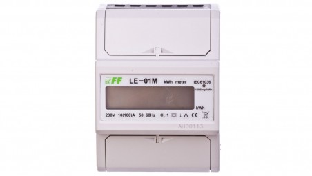 Licznik energii elektrycznejzgodność z MID 1-fazowy 100A 230V RS-485 MODBUS RTU wyświetlacz LCD LE-01M