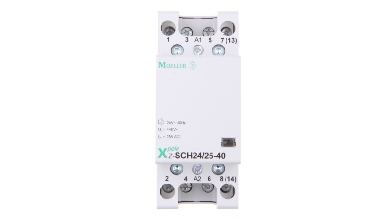 Stycznik modułowy 25A 4Z 0R 24V AC Z-SCH24/25-40 248851 Stycznik modułowy 25A 4Z 0R 24V AC Z-SCH24/25-40 248851