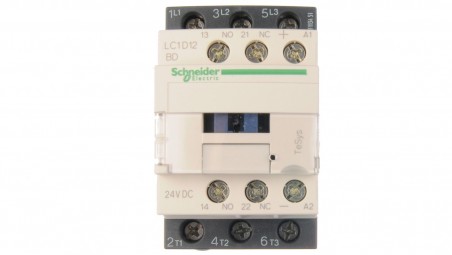 Stycznik mocy 12A 3P 24V DC 1Z 1R LC1D12BD