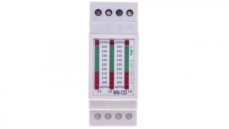 Lampka modułowa potrójna biały 230-400V AC WN-723 Lampka modułowa potrójna biały 230-400V AC WN-723
