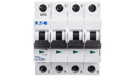 Wyłącznik nadprądowy 4P C 25A 15kA AC FAZ C25/4 279063