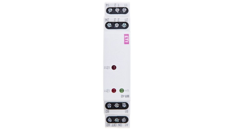 Przekaźnik impulsowy bistabilny 16A 12-240V AC/DC 2P UNI MR-42 002470008 Przekaźnik impulsowy bistabilny 16A 12-240V AC/DC 2P UNI MR-42 002470008