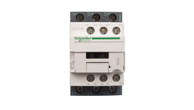 TeSys Deca Stycznik mocy 18A 3P 110V AC 1Z 1R LC1D18F7 TeSys Deca Stycznik mocy 18A 3P 110V AC 1Z 1R LC1D18F7