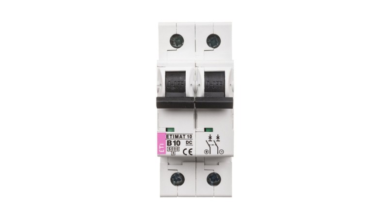 Wyłącznik nadprądowy 2P B 10A 6kA DC ETIMAT10 002128714