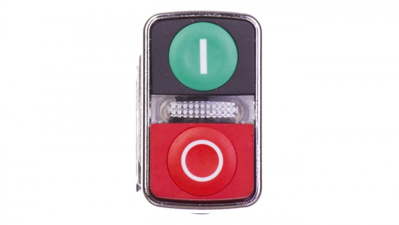 Przycisk sterowniczy 22mm podwójny czerwono/zielony 1Z 1R z samopowrotu z podświetleniem 24V AC/DC XB4BW73731B5 Przycisk sterowniczy 22mm podwójny czerwono/zielony 1Z 1R z samopowrotu z podświetleniem 24V AC/DC XB4BW73731B5