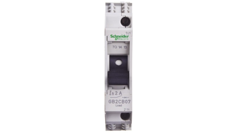 Wyłącznik termo-magnetyczny 1P 2A AC GB2CB07 Wyłącznik termo-magnetyczny 1P 2A AC GB2CB07