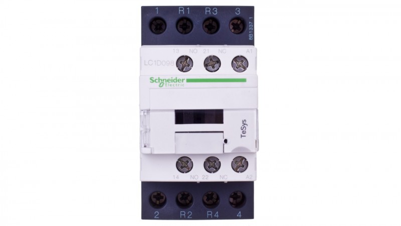 TeSys Deca Stycznik mocy 9A 2Z 2R 24V AC 1Z 1R LC1D098B7 TeSys Deca Stycznik mocy 9A 2Z 2R 24V AC 1Z 1R LC1D098B7