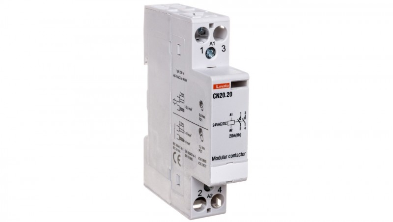Stycznik modułowy 20A 2Z 0R 24VAC/DC CN2020024