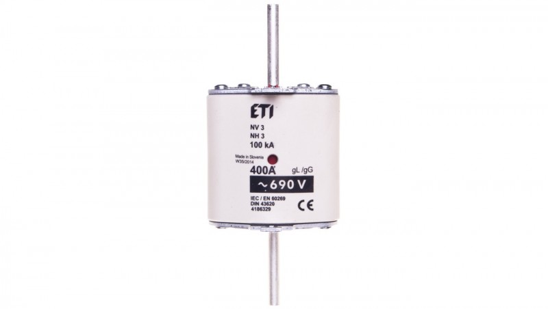 Wkładka bezpiecznikowa KOMBI NH3 400A gG 690V WT-3 004186329 Wkładka bezpiecznikowa KOMBI NH3 400A gG 690V WT-3 004186329