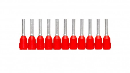 Końcówka tulejkowa 1mm2 czerwona izolowana AI 1,0-8 RD-S 1212523 /1000szt.