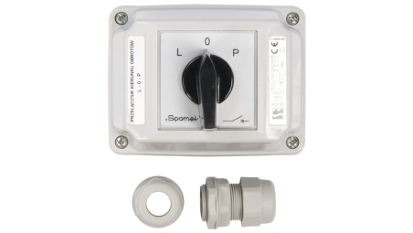 Łącznik krzywkowy L-0-P 3P 25A w obudowie ŁK25R-3.8368OB2