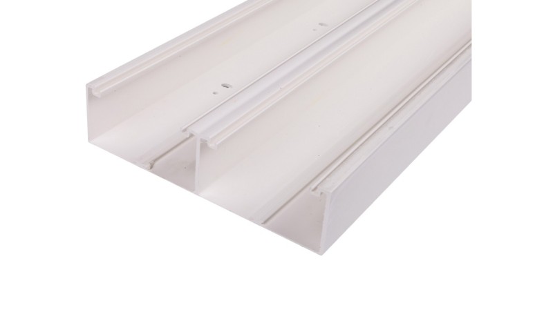 Kanał instalacyjny bez pokrywy KIO 190x50mm zatrzaskowy biały 330240 /2m/ Kanał instalacyjny bez pokrywy KIO 190x50mm zatrzaskowy biały 330240 /2m/