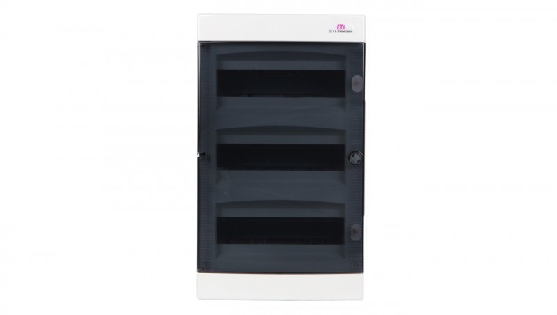 Rozdzielnica modułowa 3x12 natynkowa drzwi dymne / IP 40 400V AC / ECT36PT-s 001101070 Rozdzielnica modułowa 3x12 natynkowa drzwi dymne / IP 40 400V AC / ECT36PT-s 001101070