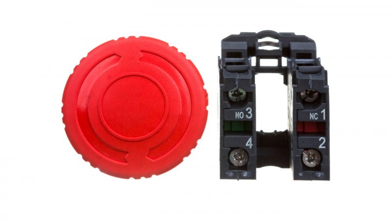 Przycisk bezpieczeństwa 22mm 1Z 1R IP66 przez obrót XB5AS8445 Przycisk bezpieczeństwa 22mm 1Z 1R IP66 przez obrót XB5AS8445