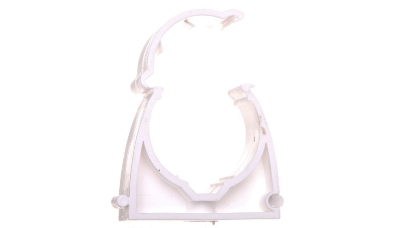 Uchwyt zamknięty do rur 37mm biały UZ 37 10186 /100szt./