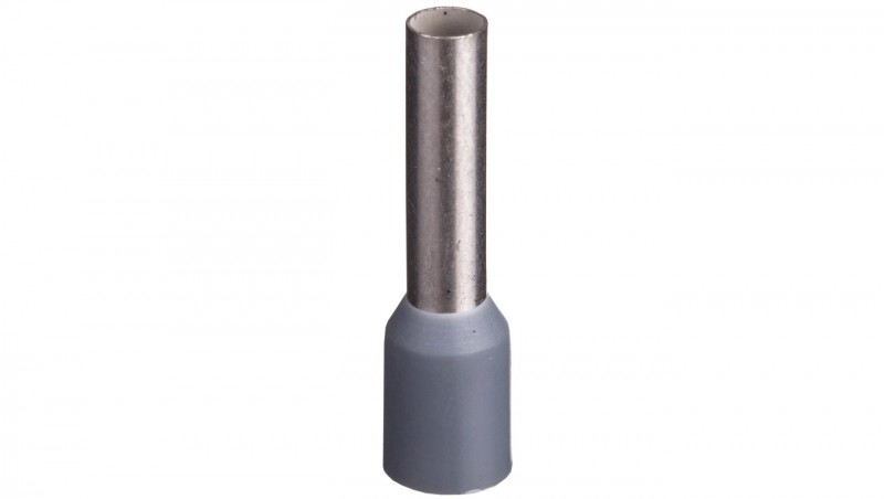 Końcówka tulejkowa izolowana TI 4mm2/12mm szara cynowana TI4L12x500 /500szt./ Końcówka tulejkowa izolowana TI 4mm2/12mm szara cynowana TI4L12x500 /500szt./