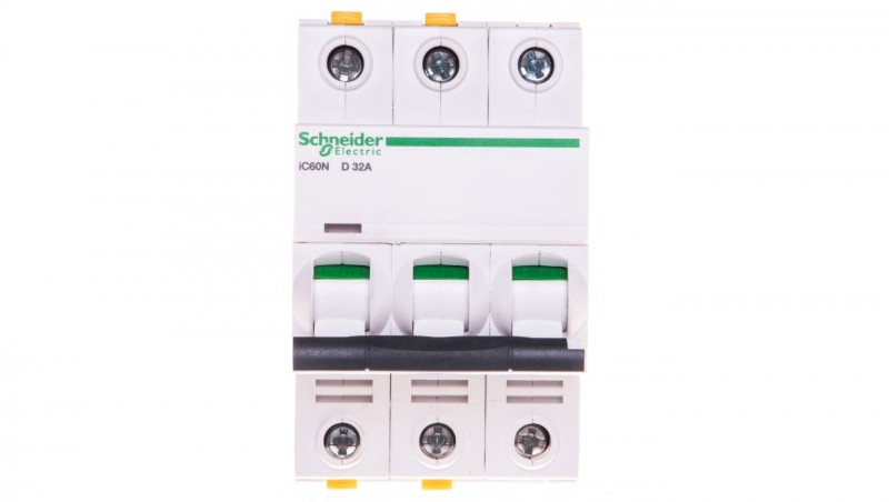 Wyłącznik nadprądowy 3P D 32A 6kA AC iC60N-D32-3 A9F05332