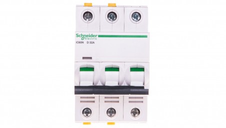 Wyłącznik nadprądowy 3P D 32A 6kA AC iC60N-D32-3 A9F05332