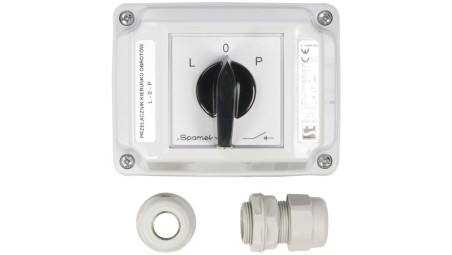 Łącznik krzywkowy L-0-P 3P 16A w obudowie ŁK16R-3.8368OB2