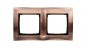 Simon 54 Premium Ramka podwójna metalowa miedź rustykalna DR2/36