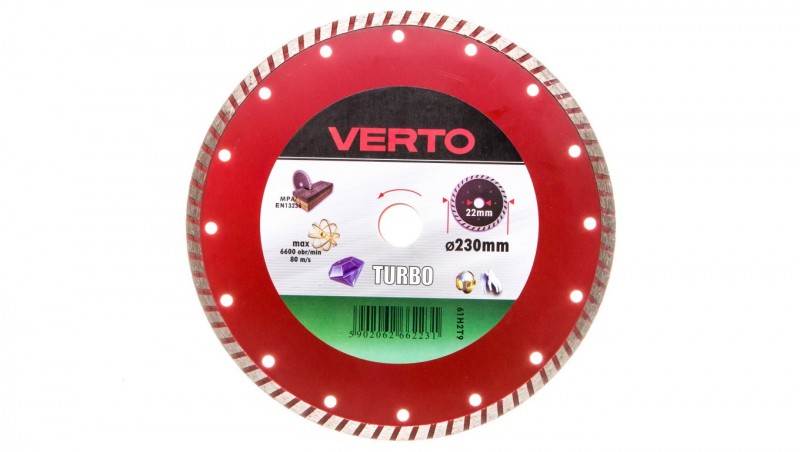 Tarcza diamentowa 230 x 22.2 mm turbo 61H2T9 Tarcza diamentowa 230 x 22.2 mm turbo 61H2T9