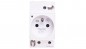 Gniazdo modułowe z lampką iPC 2P+E 10/16A 250V na szynę białe A9A15307 Gniazdo modułowe z lampką iPC 2P+E 10/16A 250V na szynę białe A9A15307