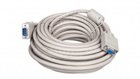 Kabel przedłużający SVGA Typ DSUB15/DSUB15, M/Ż beżowy 15m AK-310203-150-E