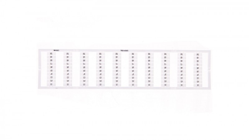 Oznaczniki WMB 10x 11-20 793-4503 /5szt./ Oznaczniki WMB 10x 11-20 793-4503 /5szt./