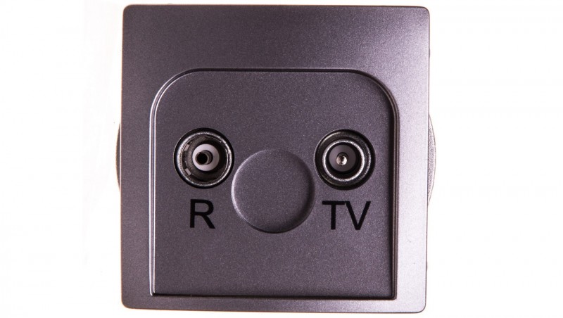 Simon Basic Gniazdo antenowe R/TV przelotowe stal inox BMZAP10/1.01/21 Simon Basic Gniazdo antenowe R/TV przelotowe stal inox BMZAP10/1.01/21