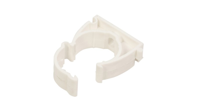 Uchwyt zamknięty do rur 28mm biały UZ 28 10185 /100szt./ Uchwyt zamknięty do rur 28mm biały UZ 28 10185 /100szt./