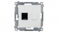 Simon 54 Gniazdo komputerowe pojedyncze RJ45 kat.6 z przesłoną białe D61.01/11 Simon 54 Gniazdo komputerowe pojedyncze RJ45 kat.6 z przesłoną białe D61.01/11