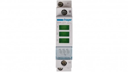 Lampka modułowa 3-fazowa zielona 230-400V AC SVN221