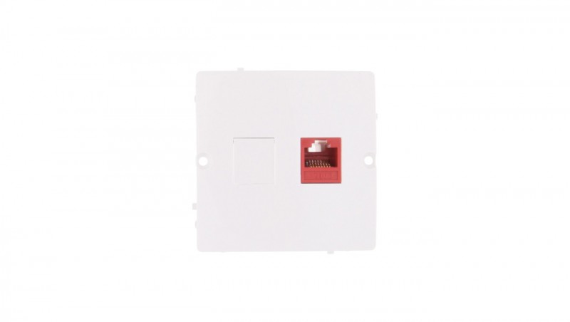 Simon Basic Gniazdo komputerowe pojedyncze RJ45 kat.5e białe BMF51.02/11