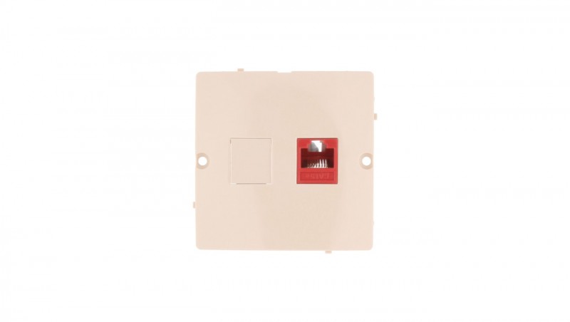 Simon Basic Gniazdo komputerowe pojedyncze RJ45 kat.5e beżowe BMF51.02/12