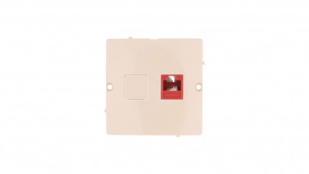 Simon Basic Gniazdo komputerowe pojedyncze RJ45 kat.5e beżowe BMF51.02/12