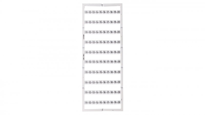 Oznaczniki Mini-WSB 10x 11-20 biały 248-503 /5szt./ Oznaczniki Mini-WSB 10x 11-20 biały 248-503 /5szt./
