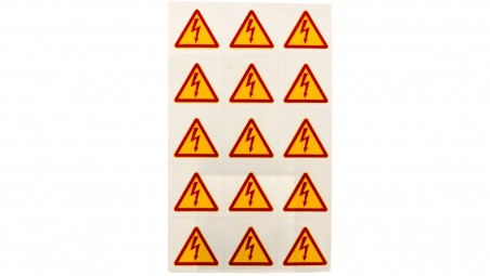 Znaki samoprzylepne typu BŁYSKAWICE ZS 25 LIGHTNING E04ZP-02030200500 /150szt