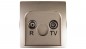 Simon Basic Gniazdo antenowe RD/TV końcowe separowane satynowe BMZAR1/1.01/29 Simon Basic Gniazdo antenowe RD/TV końcowe separowane satynowe BMZAR1/1.01/29