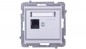 SONATA Gniazdo komputerowe pojedyncze RJ45 kat.5e srebro mat KRONE GPK-1R/K/m/38 SONATA Gniazdo komputerowe pojedyncze RJ45 kat.5e srebro mat KRONE GPK-1R/K/m/38