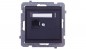 SONATA Gniazdo komputerowe pojedyncze RJ45 kat.5e czarny metalik KRONE GPK-1R/K/m/33 SONATA Gniazdo komputerowe pojedyncze RJ45 kat.5e czarny metalik KRONE GPK-1R/K/m/33