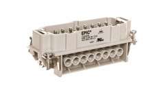 Wkład złącza 16P+PE męski 16A 500V EPIC H-BE 16 SS 17-32 10202000