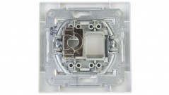 ASFORA Gniazdo komputerowe pojedyncze RJ45 kat.5e ekranowane białe EPH5000121