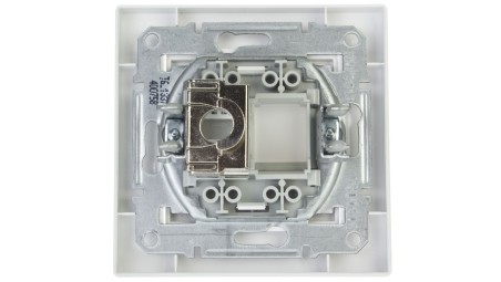 ASFORA Gniazdo komputerowe pojedyncze RJ45 kat.5e ekranowane białe EPH5000121