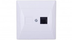 AKCENT Gniazdo komputerowe pojedyncze RJ45 kat.5e MMC białe GPK-1A/K/00