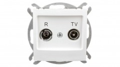 IMPRESJA Gniazdo antenowe RTV końcowe 2,5-3dB ecru GPA-YK/m/27