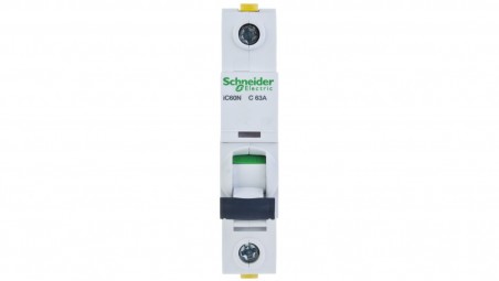 Wyłącznik nadprądowy 1P C 63A 6kA AC iC60N-C63 A9F04163