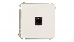 Simon Basic Gniazdo telefoniczne pojedyncze RJ11 białe BMTU.01/11