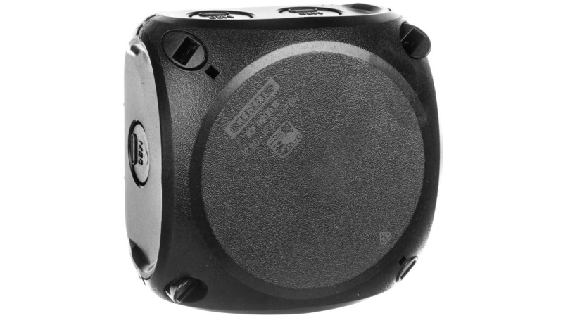 Puszka natynkowa odgałęźna 93x93x62mm IP66 czarna KF 0200 B 62000042 Puszka natynkowa odgałęźna 93x93x62mm IP66 czarna KF 0200 B 62000042