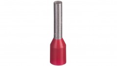 Końcówka tulejkowa izolowana TI 1mm2/8mm czerwona cynowana TI1L8x500 /500szt.